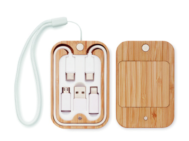 Logotrade promotional giveaway image of: 15W wireless charger in bamboo